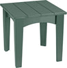 LuxCraft LuxCraft Recycled Plastic Island End Table Green Accessories IETG