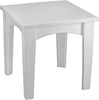 LuxCraft LuxCraft Recycled Plastic Island End Table White Accessories IETW