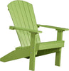 LuxCraft LuxCraft Recycled Plastic Lakeside Adirondack Chair Lime Green Adirondack Deck Chair LACLG
