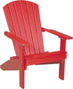 LuxCraft LuxCraft Recycled Plastic Lakeside Adirondack Chair Red Adirondack Deck Chair LACR