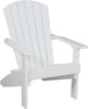 LuxCraft LuxCraft Recycled Plastic Lakeside Adirondack Chair White Adirondack Deck Chair LACW