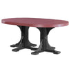 LuxCraft Cherry wood Recycled Plastic Oval Table