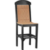 LuxCraft LuxCraft Recycled Plastic Regular Chair Cedar On Black / Bar Chair Chair PRCBCB
