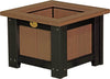 LuxCraft LuxCraft Recycled Plastic Square Planter Antique Mahogany on Black / 15" Planter Box P15SPAMB