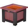LuxCraft Cherry wood Recycled Plastic Square Planter