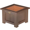 LuxCraft LuxCraft Recycled Plastic Square Planter Chestnut Brown / 15" Planter Box P15SPCBR