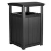 LuxCraft LuxCraft Recycled Plastic Trash Can Black Accessories PTCBK