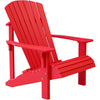 LuxCraft LuxCraft Red Deluxe Recycled Plastic Adirondack Chair Red Adirondack Deck Chair PDACR