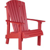 LuxCraft LuxCraft Red Royal Recycled Plastic Adirondack Chair Red Adirondack Deck Chair RACR