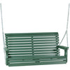LuxCraft LuxCraft Rollback 4ft. Recycled Plastic Porch Swing Green Porch Swing 4PPSG