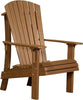 LuxCraft LuxCraft Royal Recycled Plastic Adirondack Chair Antique Mahogany Adirondack Deck Chair RACAM