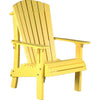LuxCraft LuxCraft Royal Recycled Plastic Adirondack Chair Yellow Adirondack Deck Chair RACY
