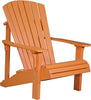 LuxCraft LuxCraft Tangerine Deluxe Recycled Plastic Adirondack Chair Tangerine Adirondack Deck Chair PDACT