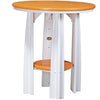 LuxCraft LuxCraft Tangerine Recycled Plastic 36" Balcony Table Tangerine On White Tables PBATTW