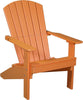 LuxCraft LuxCraft Tangerine Recycled Plastic Lakeside Adirondack Chair Tangerine Adirondack Deck Chair LACT