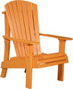 LuxCraft LuxCraft Tangerine Royal Recycled Plastic Adirondack Chair Tangerine Adirondack Deck Chair RACT