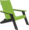 LuxCraft Luxcraft Urban Adirondack Chair Lime Green on Black Adirondack Deck Chair UACLGB
