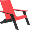 LuxCraft Luxcraft Urban Adirondack Chair Red on Black Adirondack Deck Chair UACRB