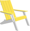 LuxCraft Luxcraft Urban Adirondack Chair Yellow on White Adirondack Deck Chair UACYW