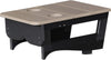 LuxCraft LuxCraft Weatherwood Recycled Plastic Center Table Cupholder Weatherwood on Black Accessories PCTAWWB
