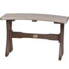 LuxCraft LuxCraft Weatherwood Recycled Plastic Table Bench Weatherwood On Chestnut Brown / 28" Bench P28TBWWCBR