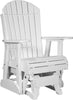 LuxCraft LuxCraft White Adirondack Recycled Plastic 2 Foot Glider Chair White Glider Chair 2APGW