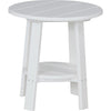 LuxCraft LuxCraft White Recycled Plastic Deluxe End Table White End Table PDETW