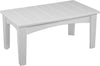 LuxCraft LuxCraft White Recycled Plastic Island Coffee Table White Accessories ICTW