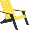 LuxCraft Luxcraft Yellow Urban Adirondack Chair Yellow on Black Adirondack Deck Chair UACYB