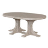 LuxCraft Table Weatherwood / Bar LuxCraft Recycled Plastic Oval Table P46OTWW-Bar