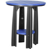The Porch Swing Store LuxCraft Poly Balcony Table Dining Set Blue On Black Blue On Black / Table 0 / Chair 0 PBATBB-T0-C0